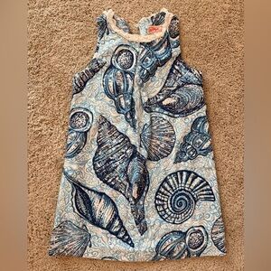 Lilly Pulitzer White Label Blue Shells Dress